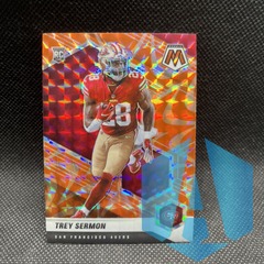 2021 Panini Mosaic Rookie Orange Reactive Prizm #324 Trey Sermon